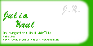 julia maul business card